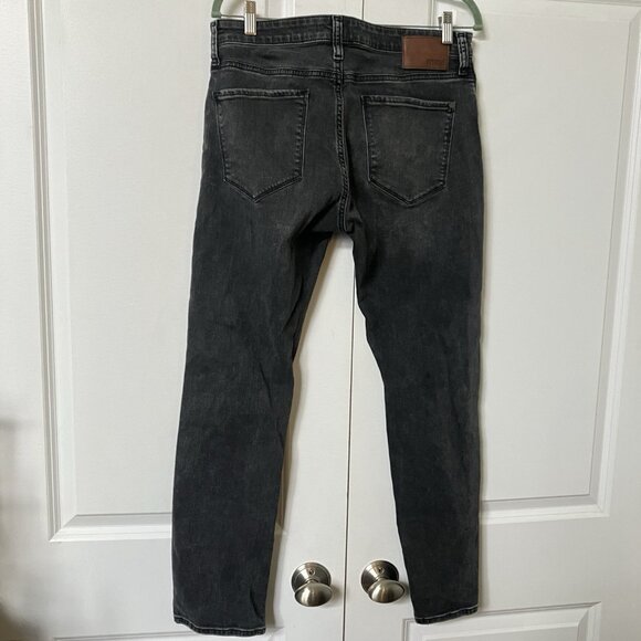 Mavi Marcus Slim Straight Jeans Mens 32 Black Distressed - Picture 5 of 11